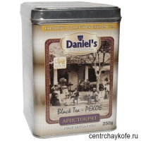 Чай DANIEL'S "ARISTOCRAT" "Аристократ" чёрный цейлонский среднелистовой элитный PEKOE в ж/б 250 г